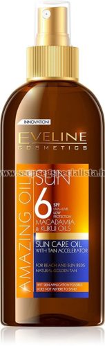 EVELINE AMAZING OILS barnulást fokozó napolaj spray SPF6