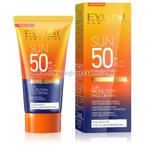 EVELINE SUN CARE EXPERT napvédő arckrém SPF50