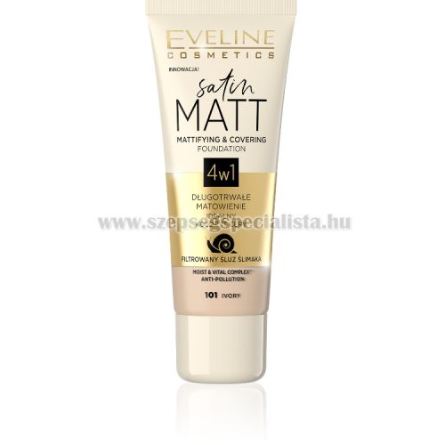 Satin Matt Krémpúder 4 in 1 30ml Ivory