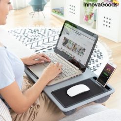   HORDOZHATÓ SZÁMÍTÓGÉPASZTAL XL PÁRNÁVAL DESKION INNOVAGOODS