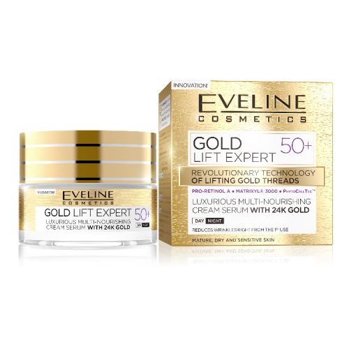 Gold Lift Expert 50+ Luxus Multi-Tápláló nappali és éjszakai krém-szérum 24k arannyal 50ml1799